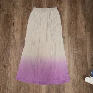 Purple Ombre Maxi Skirt